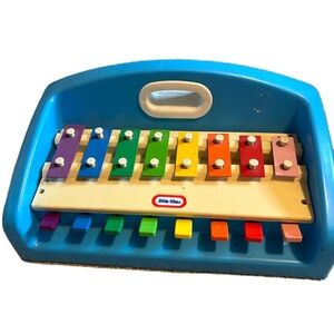 Vintage 1985 Little Tikes Tap A Tune Piano Xylophone Keyboard Music Toy Handle